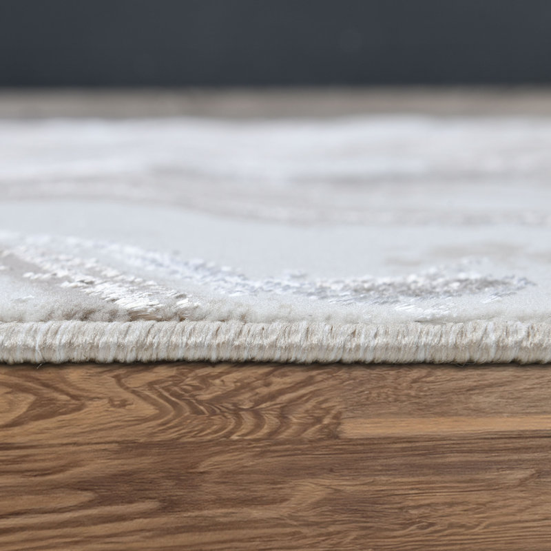 Galaxy Series Abrstract Black/Gray/Ivory/Beige Area Rug, Rectangle 7'9" x 10'2"