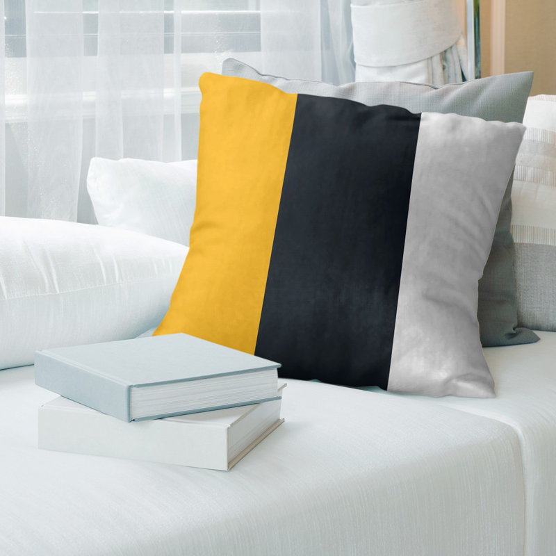 Housse de coussin, Noir, 20 po x 20 po, Polyester filé