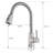 Topcraft Pull-Down Single-Hole Kitchen Faucet with Sensor-94118617