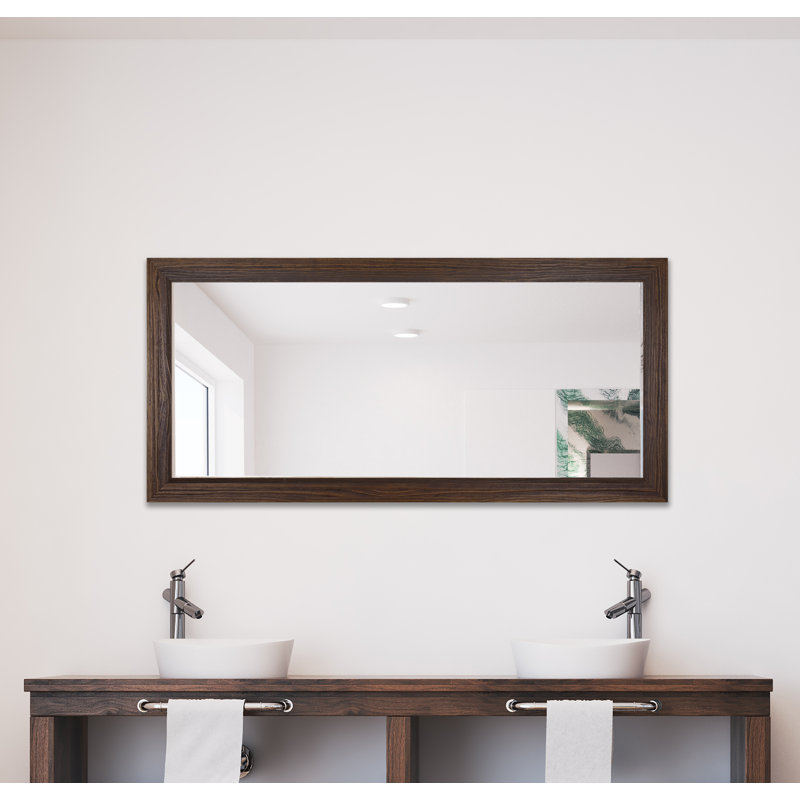 Miroir de salle de bain Dakston, 30,75 po x 47,75 po, Moka