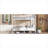 Classic White Metal Full XL Over Full XL Platform Bunk Bed, Space Saving Noise Reduced No Box Spring Needed for Teens and Adults-1089113789