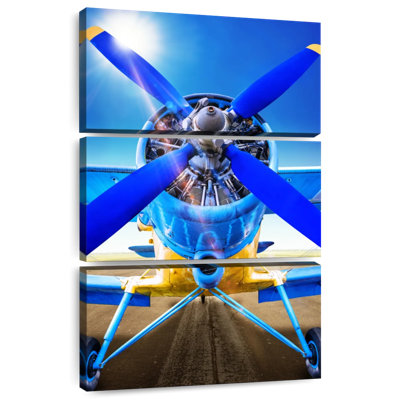 Mehar Blue Propeller Plane