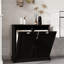 Armoire de trieur de linge inclinable à deux compartiments-219446145