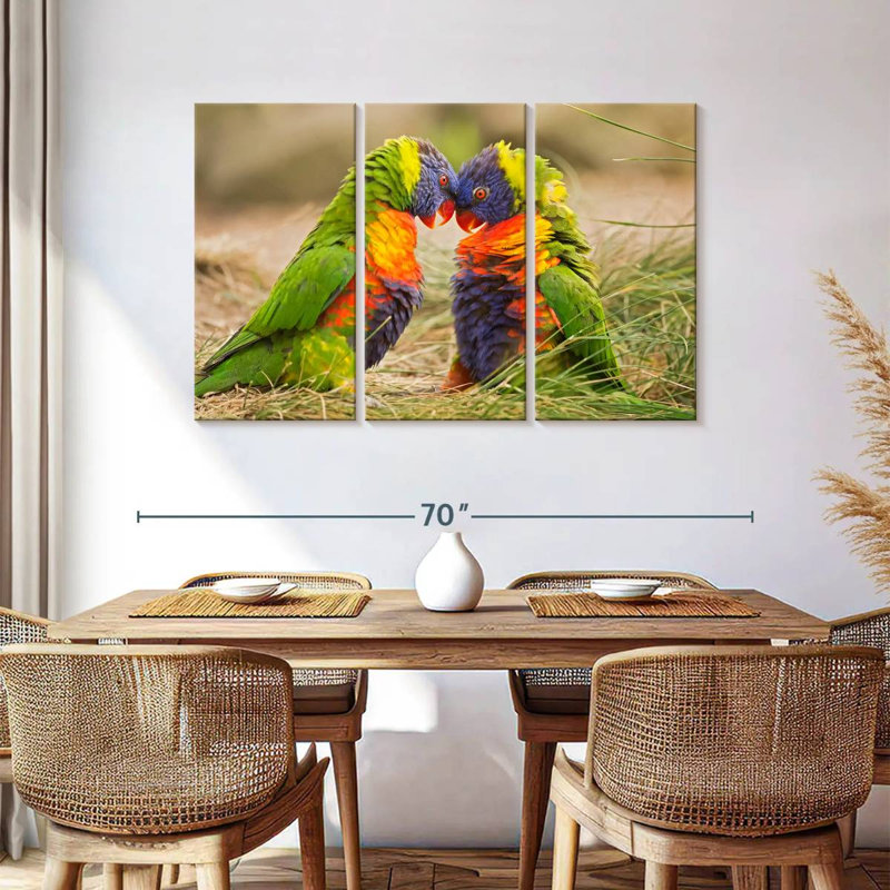 Brampt Rainbow Lorikeet Mates, 36" H x 57" W