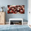 Animals Red And Black Serpent Coiled Pattern-505831544