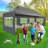 30 Ft. W x 10 Ft. D Metal Pop-up Canopy for Parties -98600867