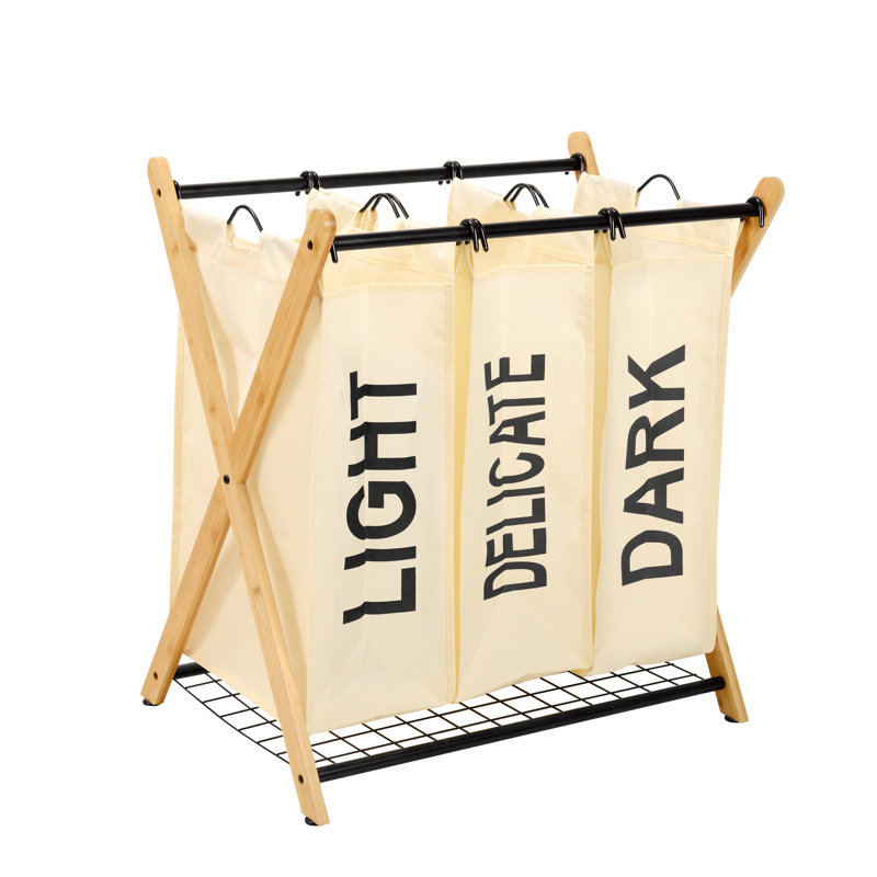 Trieur de linge à 3 sacs X-Frame, Blanc