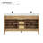 Griselde Free-Standing Double Vanity with Quartz Top-1806321014