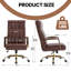 Fauteuil de direction ergonomique capitonné en similicuir à haut dossier-315330859-315330856