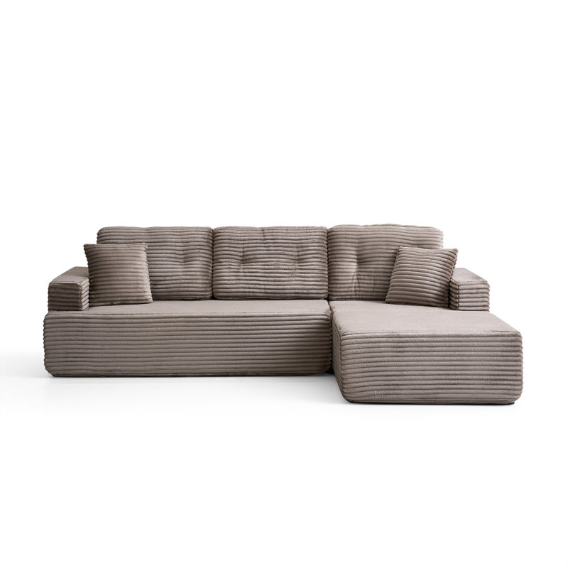 Canapé modulaire en L 4 po