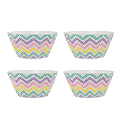 Vivid Melamine Cereal Bowl Set Of 4