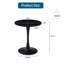 Table de salle à manger ronde moderne de 61 cm (24 po) de forme tulipe avec pied central-822681480-822681482