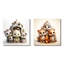 Joyfull Nursery Teddy Bears I - Ensemble de 2 reproductions sur toile d'ours en peluche-1136987296-1136987300
