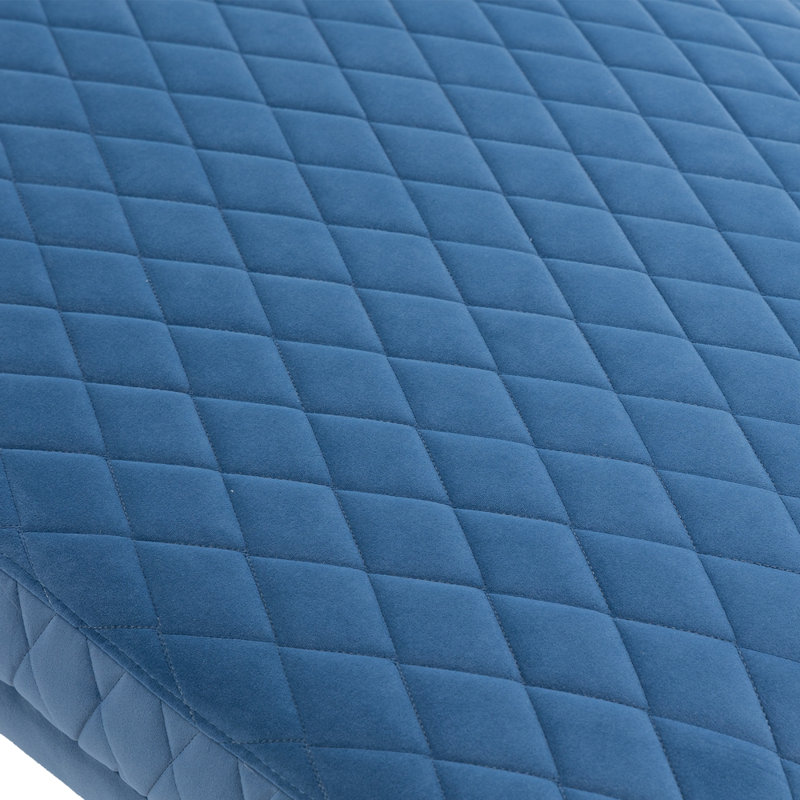 Chaise longue rembourrée Kix, 100 % polyester bleu