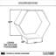 Support à bois de chauffage robuste avec couvercle, support à bûches hexagonales de 30 pouces pour l'extérieur et l'intérieur, support de rangement en bois en acier thermolaqué
