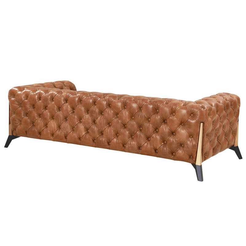 Olivia 87'' Leather Sofa