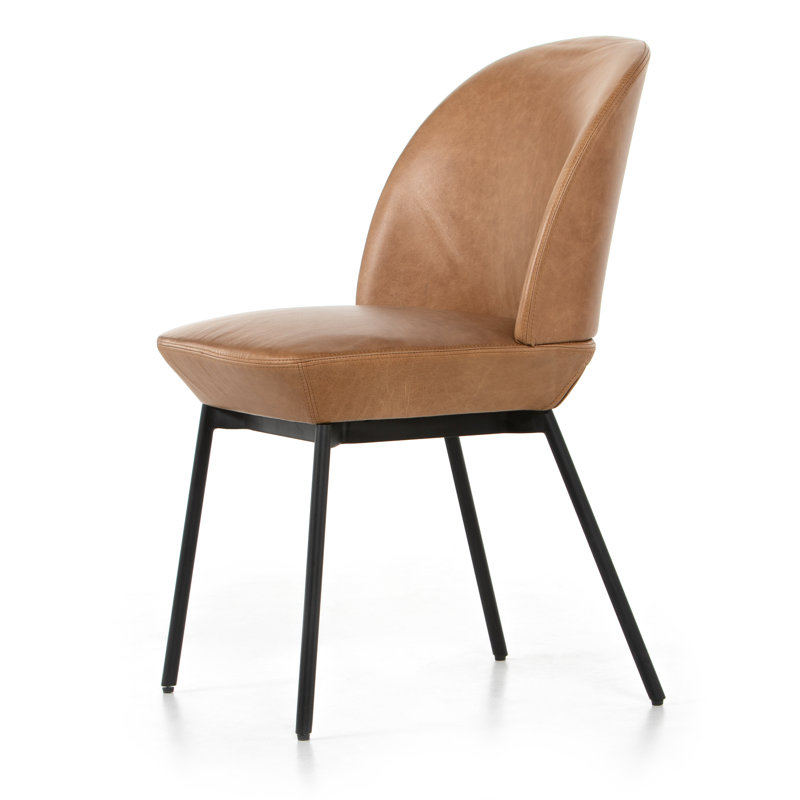 Chaise rembourrée en cuir Jumelle