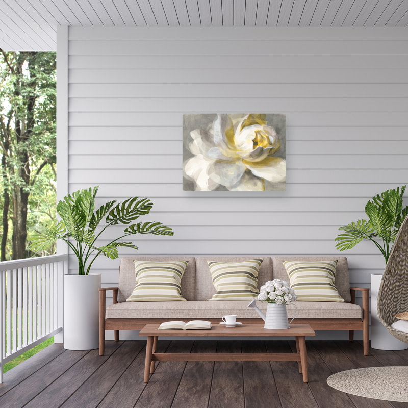 Décoration murale abstraite d'extérieur rose, L 19 po x H 14 po