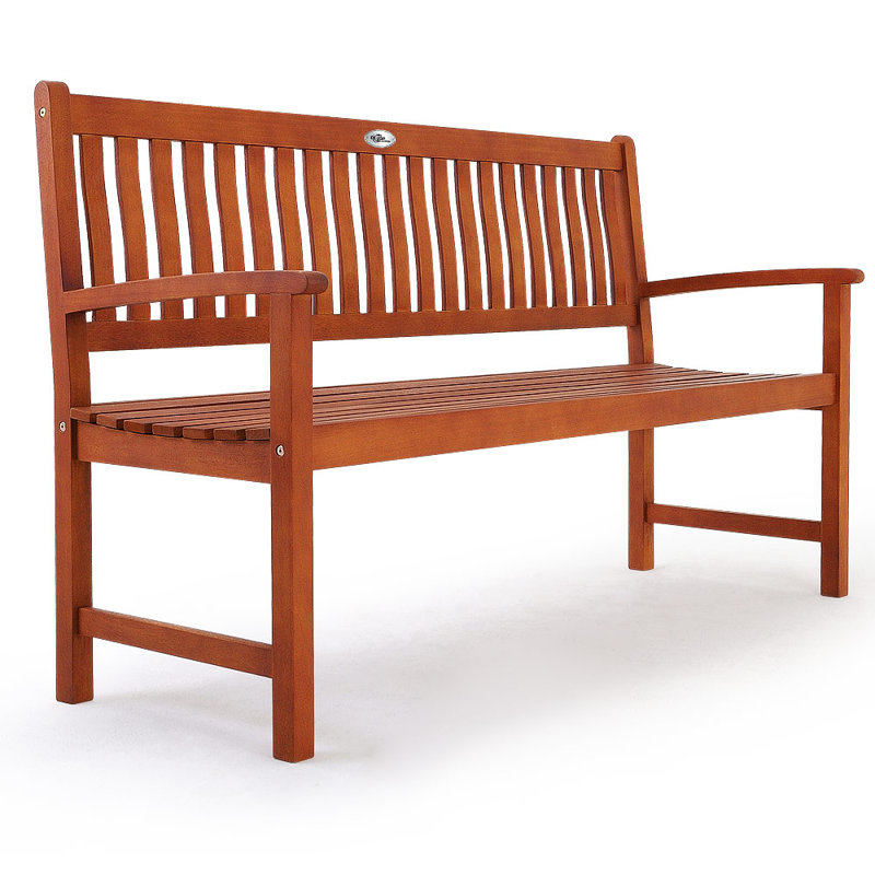 Komal Solid Wood Eucalyptus Outdoor Bench
