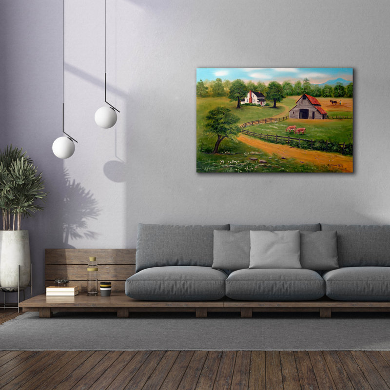 «The Farm» par Arie Reinhardt Taylor, H 40 po x l 60 po x P 1,5 po