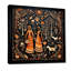 Indian Art Rajasthani Folklore tales II - Art indien, reproduction d'art sur toile encadrée-442273065-442273071