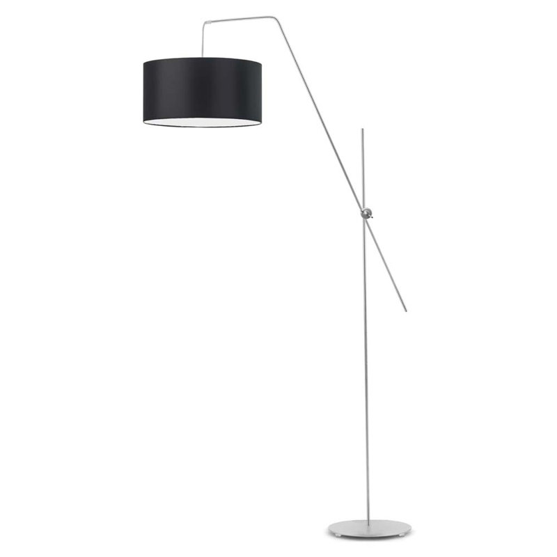 Ayano 176cm Task Floor Lamp, Black, Silver