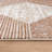 Beige Brown Geometric Stripe Area Rug-24448612