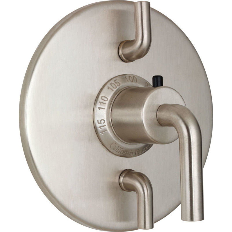 Tamalpais StyleTherm® 1/2" Trim Only with Dual Volume Control, Matte Black