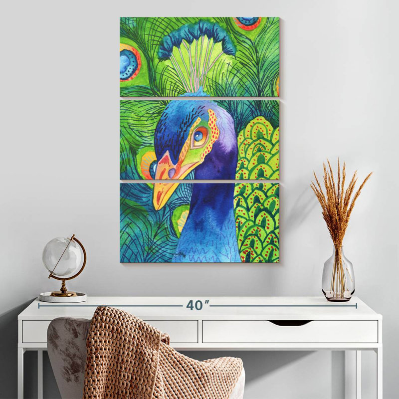 Brampt Perfect Peacock, 32" H x 20" W