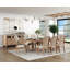 Magnifique ensemble de 2 chaises de salle à manger rembourrées en tissu d'aspect rustique en bois