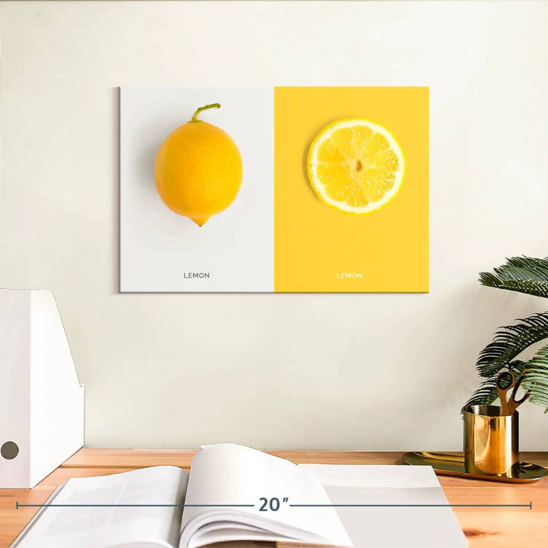 Yarlin citron, H 8 po x l 12 po