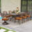 Ashauntae 8 - Person Patio Dining Set with Rectangular Table , Cushions Included
