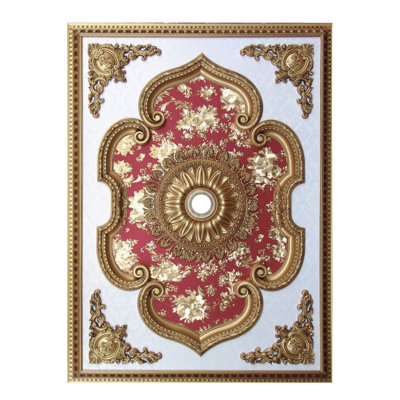 Floral Centre Rectangle Ceiling Medallion