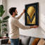 Sunburst Art Deco - Framed Print-1701154285-1701154290