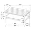 Table basse en bois avec tablette
