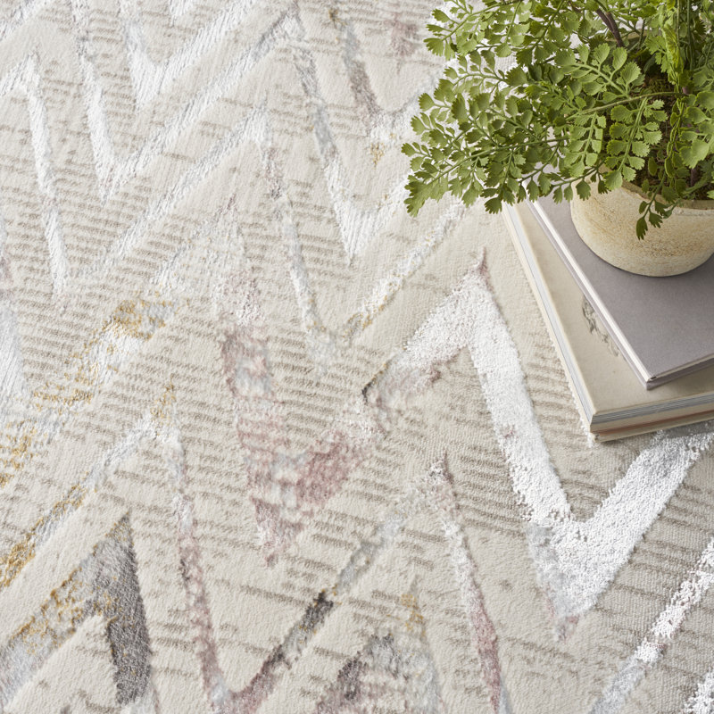 Cadmoin Chevron Area Rug, Rectangle 274 x 366cm