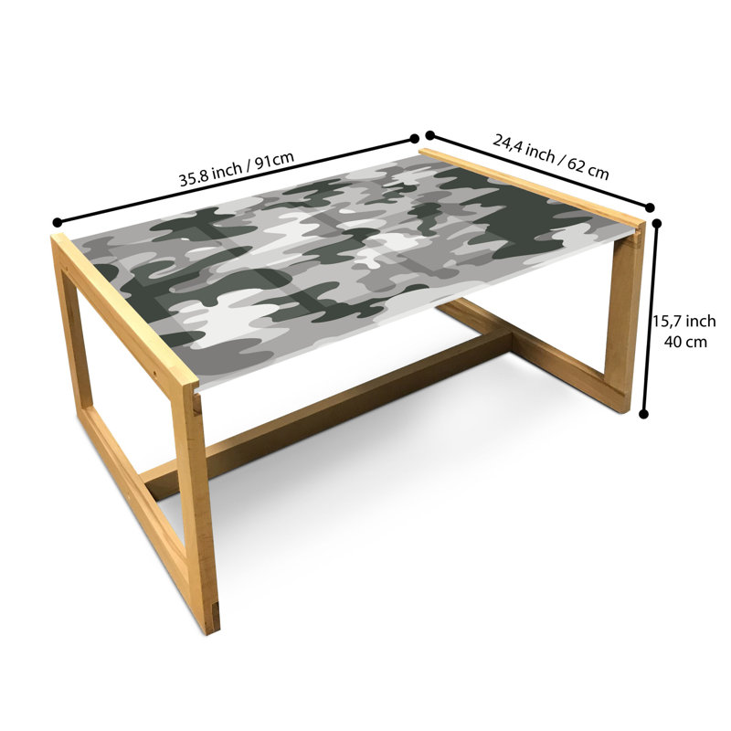 Jaelys Sled Coffee Table, 40cm H x 91cm W x 62cm D