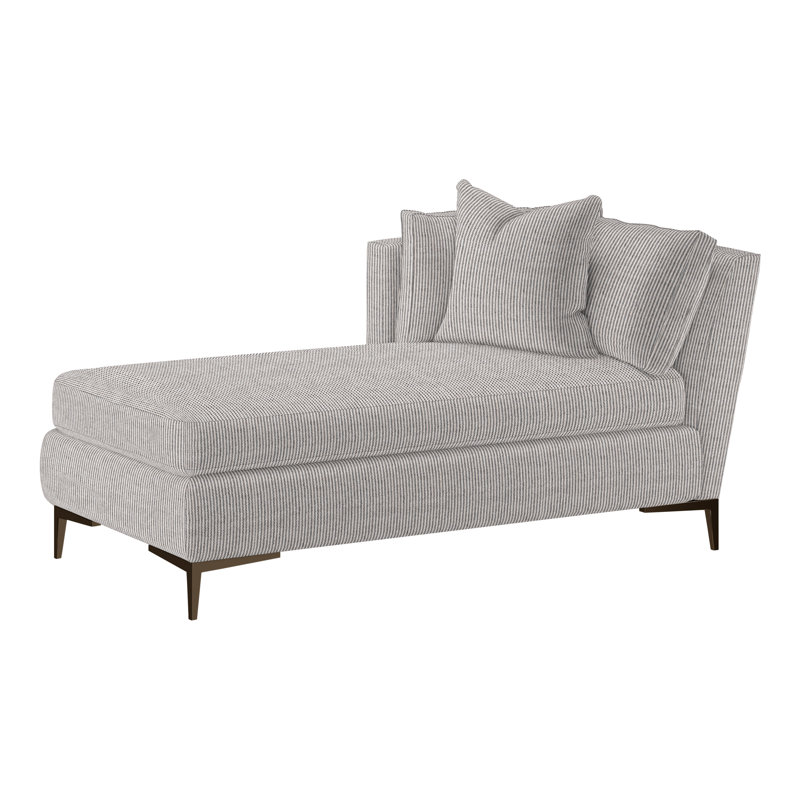 Aiden Chaise Lounge, Antique Bronze, Left Hand Facing, Rise Fern (Performance fabric) 1357-34