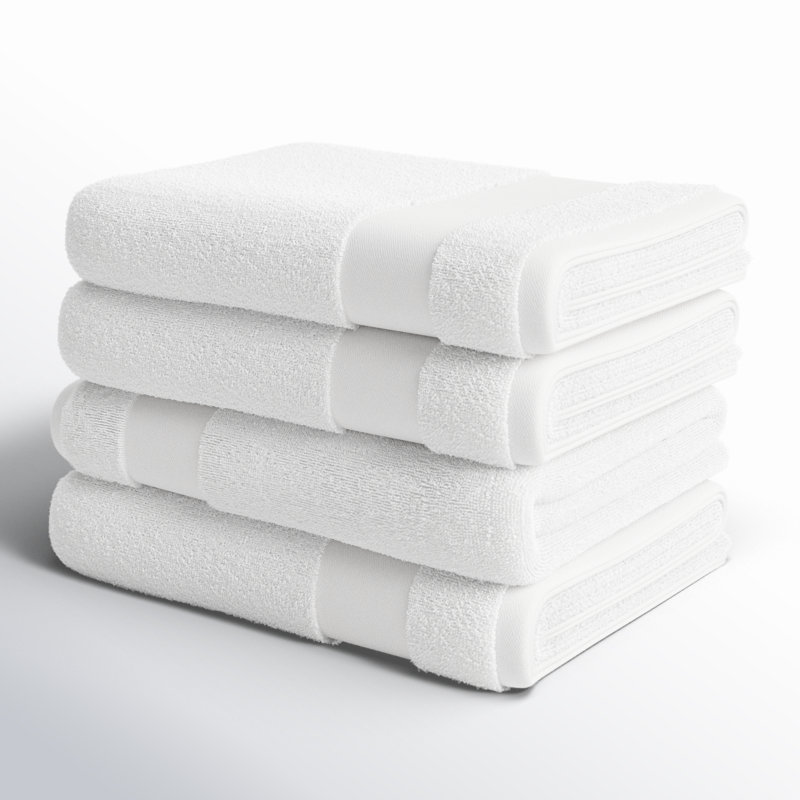 Ensemble de serviettes 100% coton Berner, Blanc