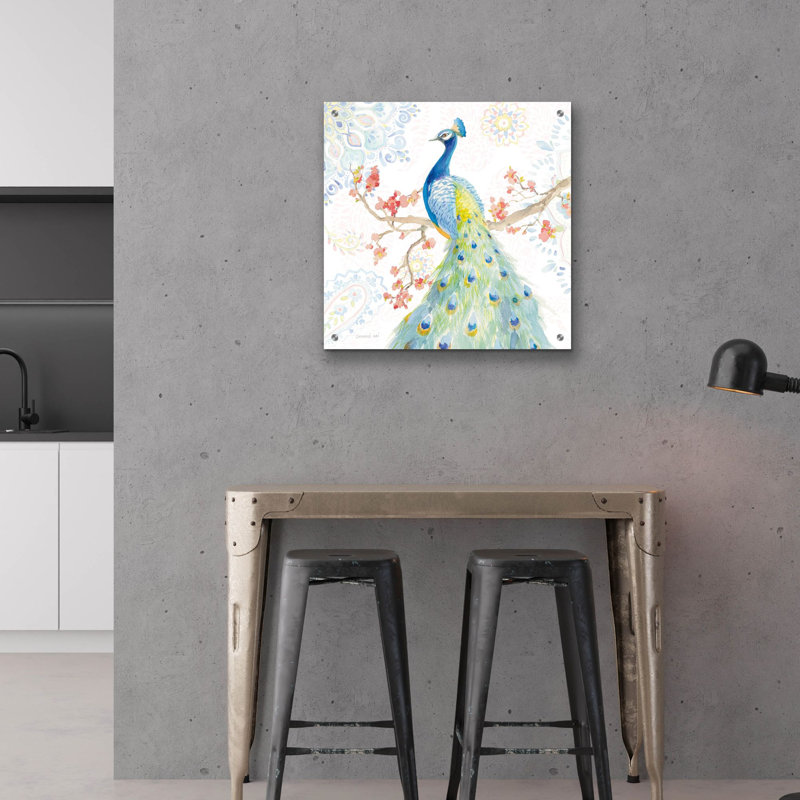  «Jaipur 2 C» par Danhui Nai, art mural en verre acrylique, 24 po x 24 po