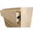 24" Natural Three Drawer Solid Wood Nightstand