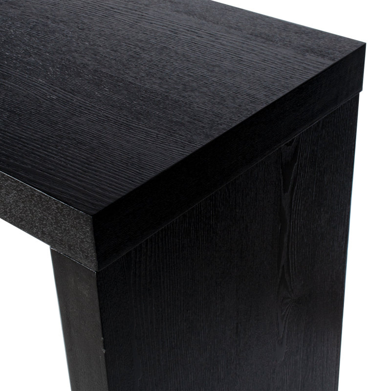 Doster 47.25" Waterfall Console Table, Black