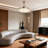 42" Crystal Ceiling Fan With Led Light, Bluetooth Player For Kitchen, Living Room, Bedroom