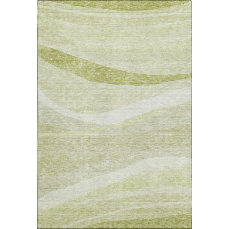 Premium Machine Washable Wayne AMF1099 Swirls Rug