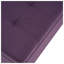 Repose-pieds capitonné avec rangement en tissu et structure en bois de pin, mauve