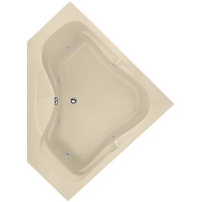 Lara 60'' x 60'' Whirlpool Acrylic Bathtub
