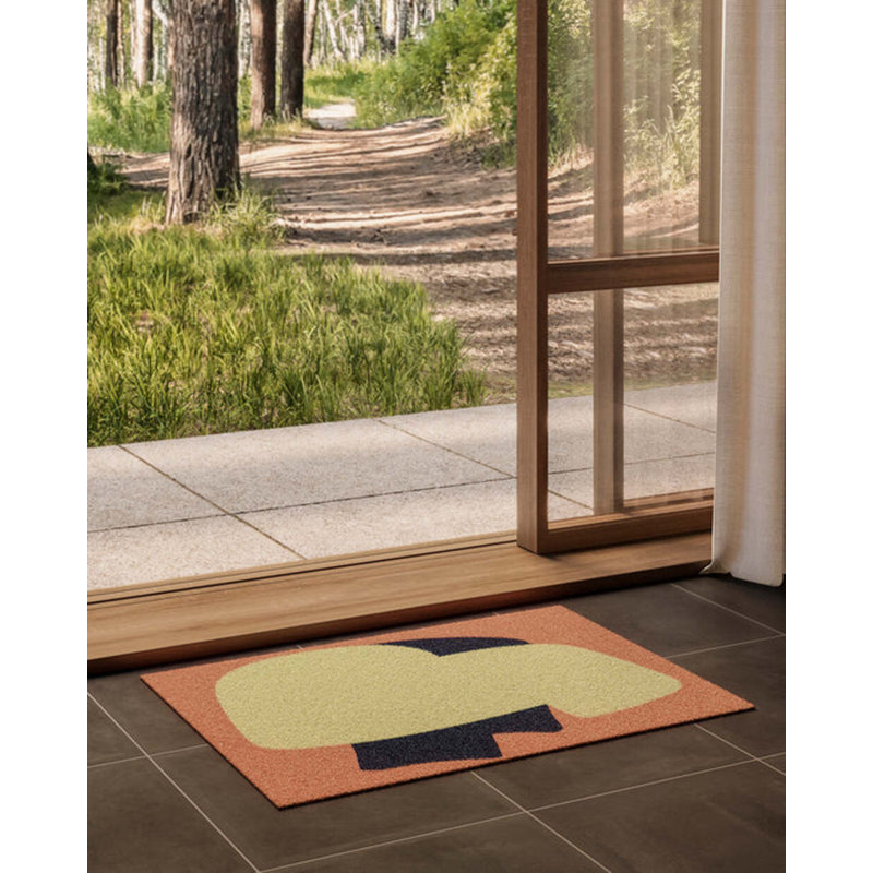 Iconic And Sight Unseen Door Mat, 32" W x 48" L, Peach