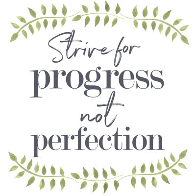 Progress Perfection 2 - Wrapped Canvas Print