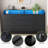 Vikky 6 Drawers Dresser with Power Outlet, Chest of Drawers with LED Light, Modern Dresser Organizer-1059263506