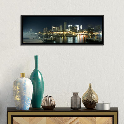 " Boats At A Harbor With Buildings In The Background, Miami Yacht Basin, Miami, Florida, USA " by Panoramic Images